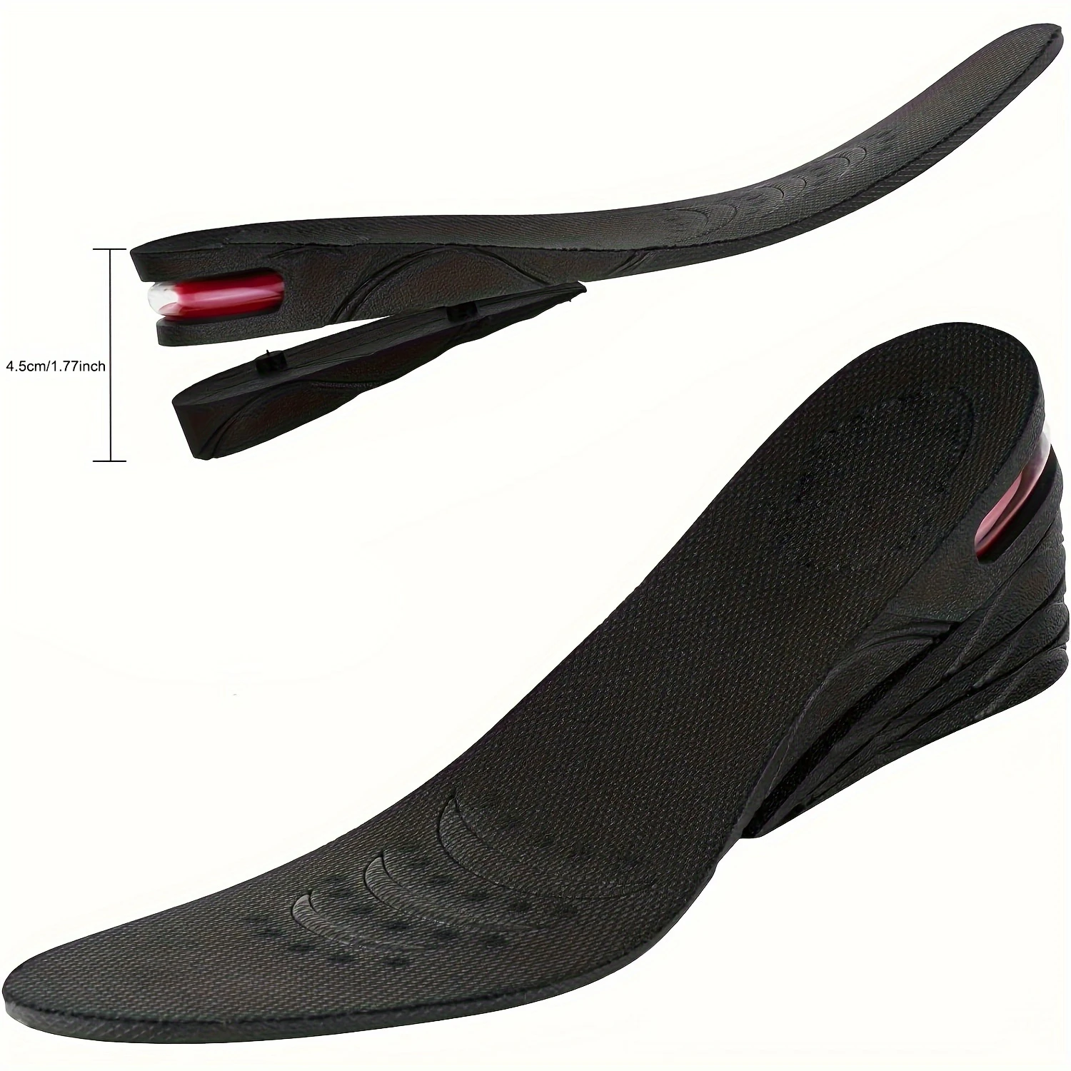Adjustable ComfortMax Height-Increasing Insoles-Customizable Lift for Men & Women-Instantly Add Height with Concealed Design