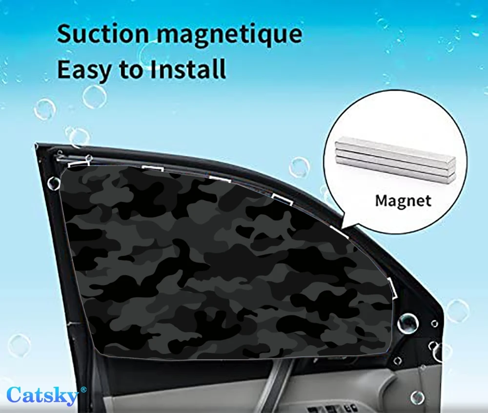 

4 Pieces Privacy Car Window Sun Shades Magnetic Blackout Car Window Covers Car Curtains Car Window Sun Shades Covers Auto