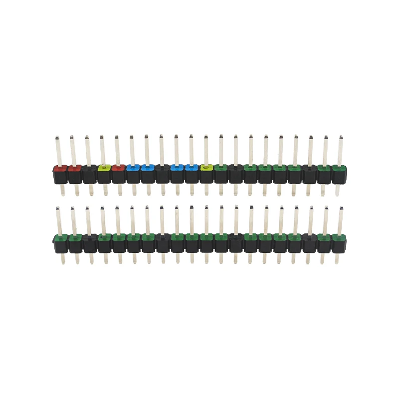 2PCS Raspberry Pi PICO 20 Pin GPIO Header Colorful Mark Prevent Wrong Plug 2.54m