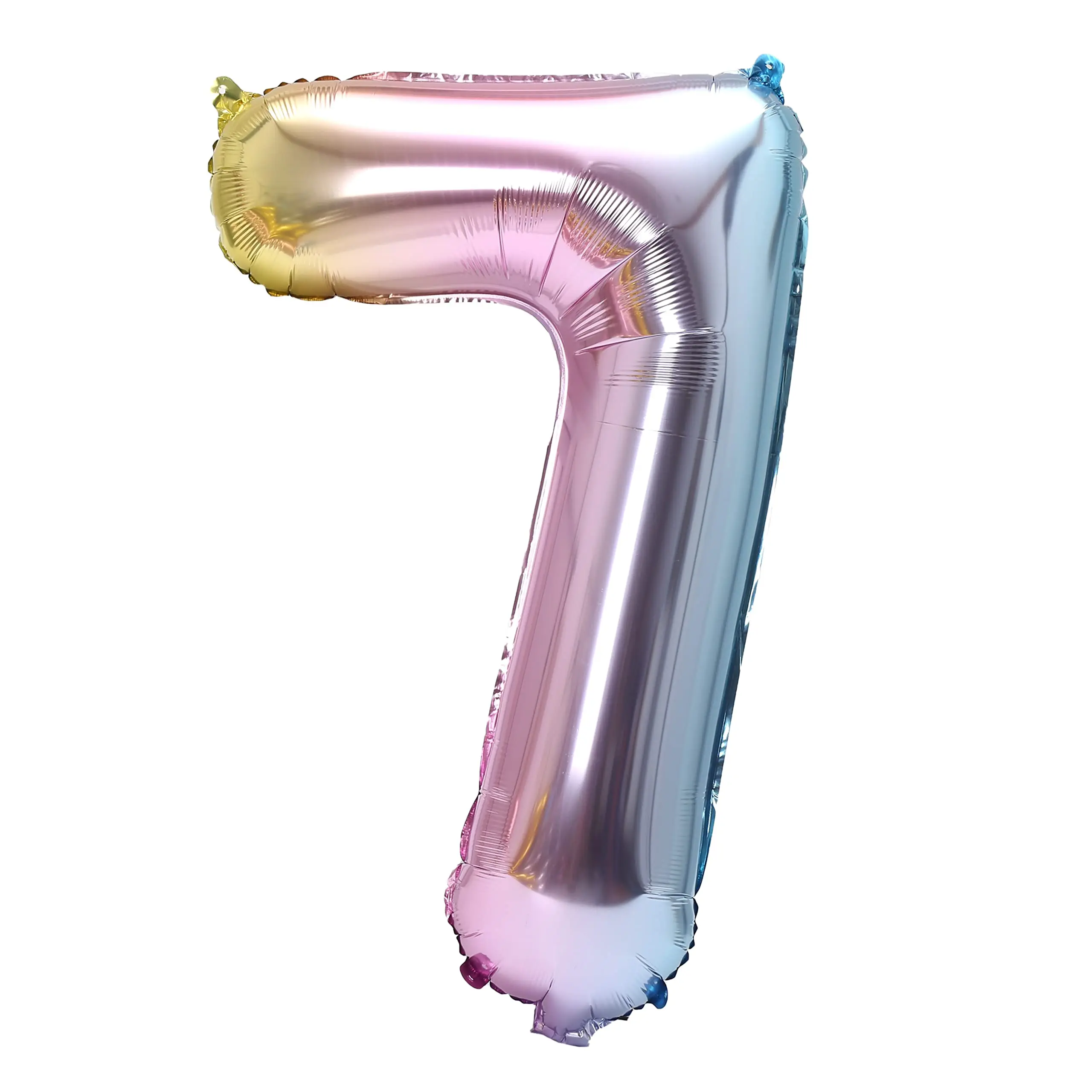 Rainbow Gradient Number Foil Balloon for Celebrations – 32-Inch