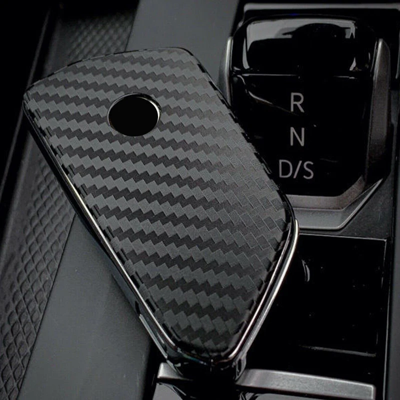 Carbon Fiber Car Key Shell Case - Premium Sticker Cover