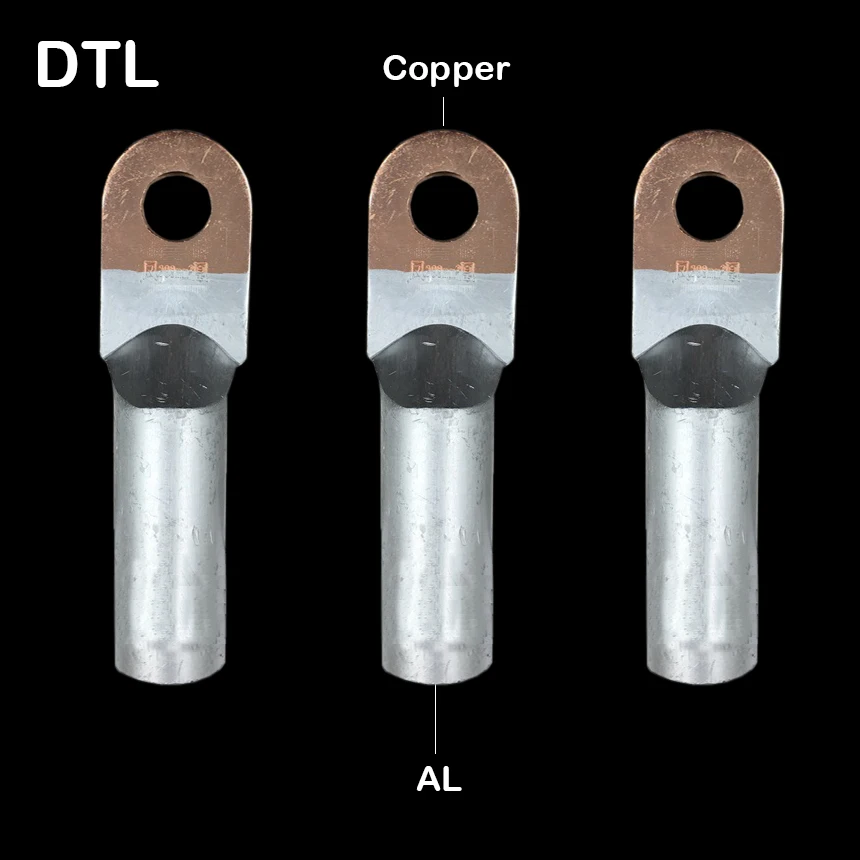 

1Pc DTL-400 Power Cable Wire Lug Copper Aluminum CU AL Bimetal Connecting Tube Sleeve Joint Connector Crimp Terminal
