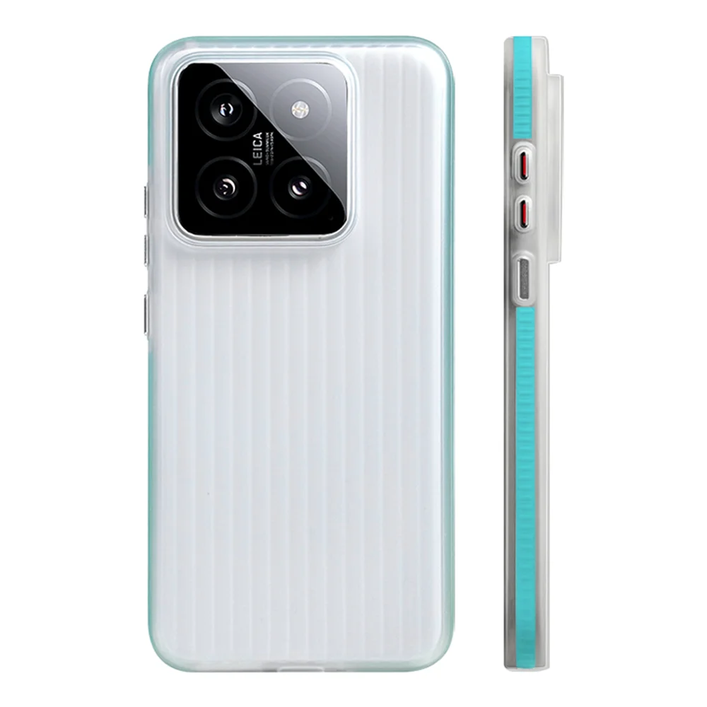 Corrugated Pattern Non-Slip Magnetic Wireless Charging Case - Hard Matte Back Cover