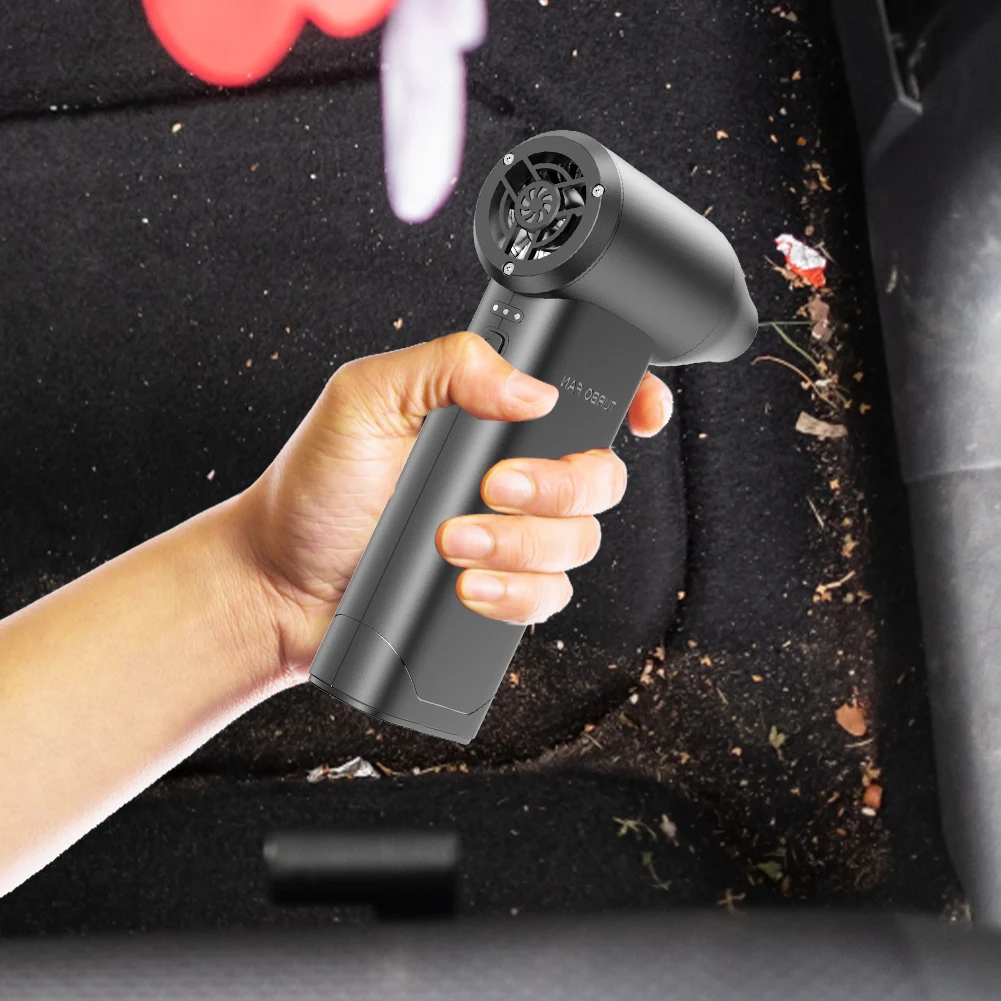 Mini Turbo Jet Fan Electric Air Duster Portable 130000RPM Compressed Air Duster USB Charging for Computer Keyboard