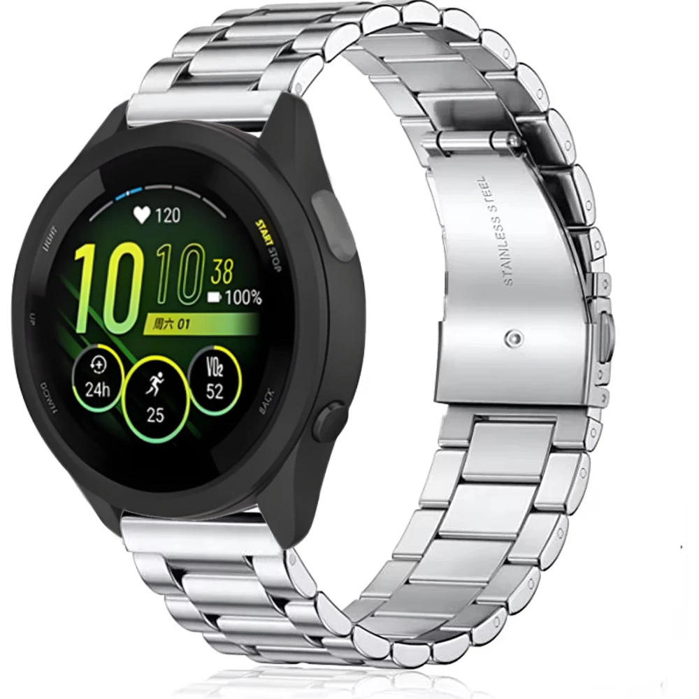 Premium 22mm Stainless Steel Watchband - Metal Strap Bracelet
