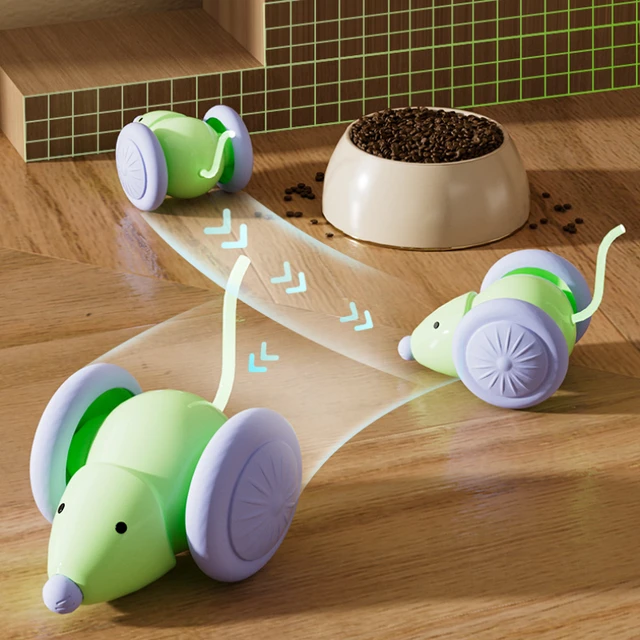 Rechargeable Interactive Cat Car Toy – Smart Electric Teaser for Kittens 3