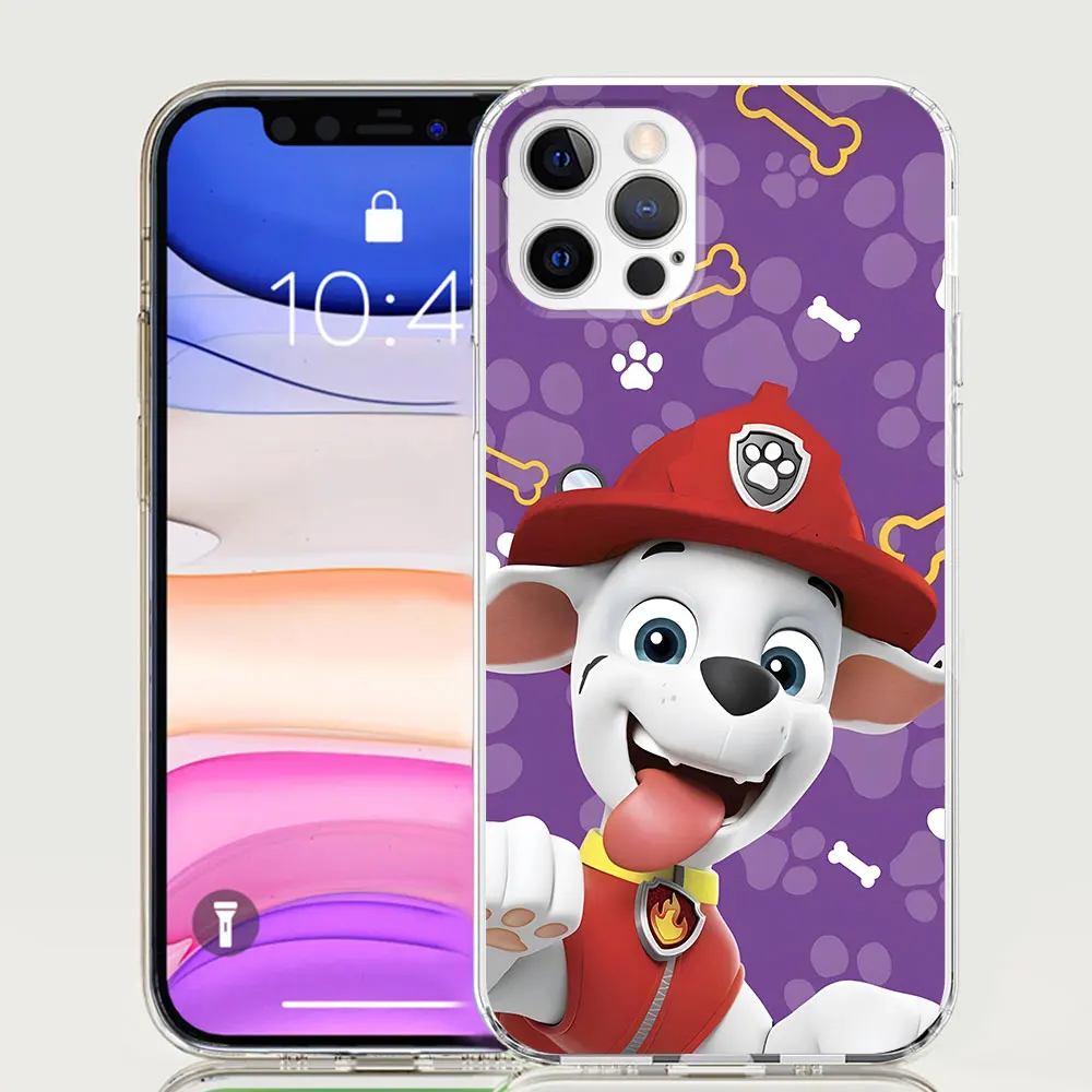 thumbnail image 1 of Paws-funda de perro de dibujos animados para móvil, carcasa transparente de TPU para Apple iPhone 11, 13 Mini, 12, 14, 15 Pro Max, 7, 8 Plus, X, XS, XR, 6, 6s, 1 of 5