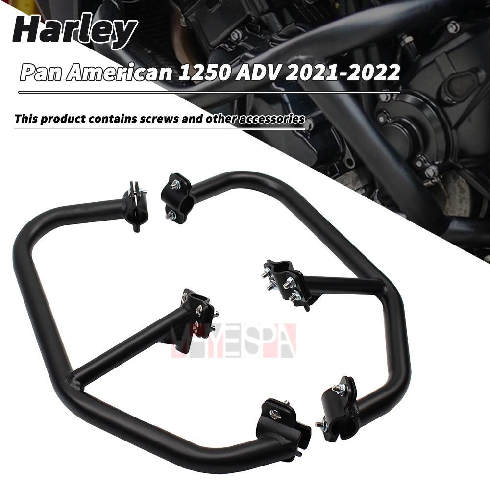 

Motorcycle Highway Engine Guard Crash Bars Protect Bumper for Harley Pan American Pan1250ADV 1250 RA1250 S ADV 2021-2022