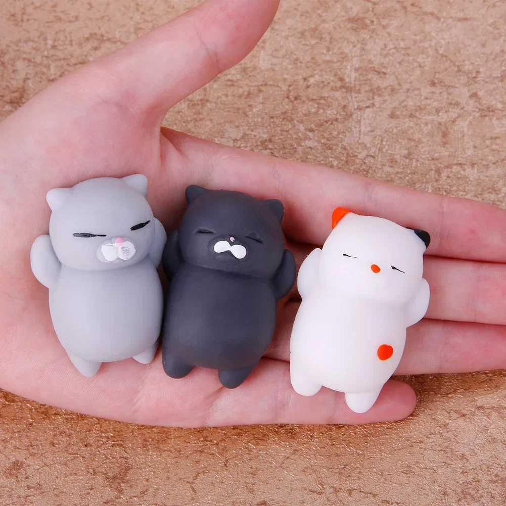 Cute Squishy Mochi Animal Stress Relief Toys Soft TPR Squeeze Pinch Funny Toys Kawaii Cat Paws Abreact Toys for Kids Adult 6
