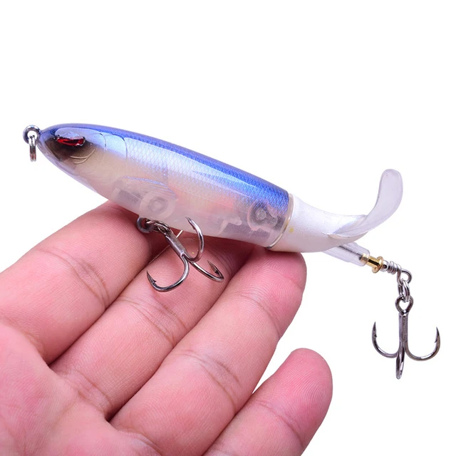 1 Pcs Top Water Spinner Fishing Lures 10cm 13.5g Propeller Soft