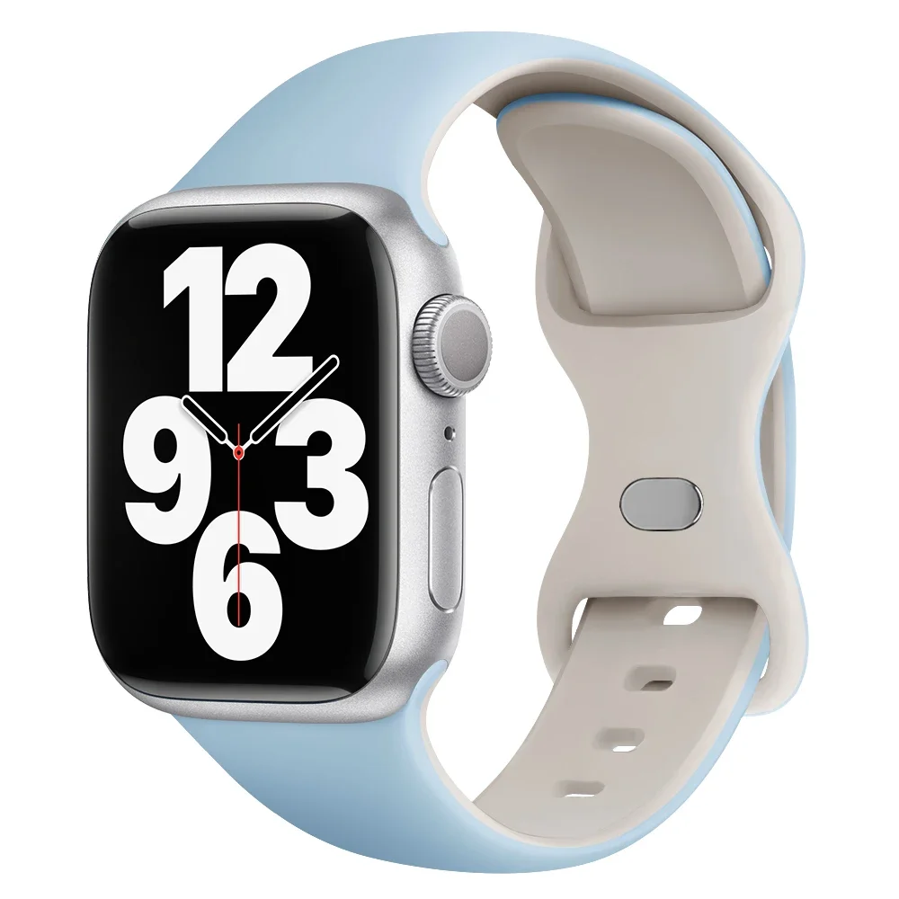 Premium Soft Silicone Smartwatch Band - Versatile Sport Strap Bracelet