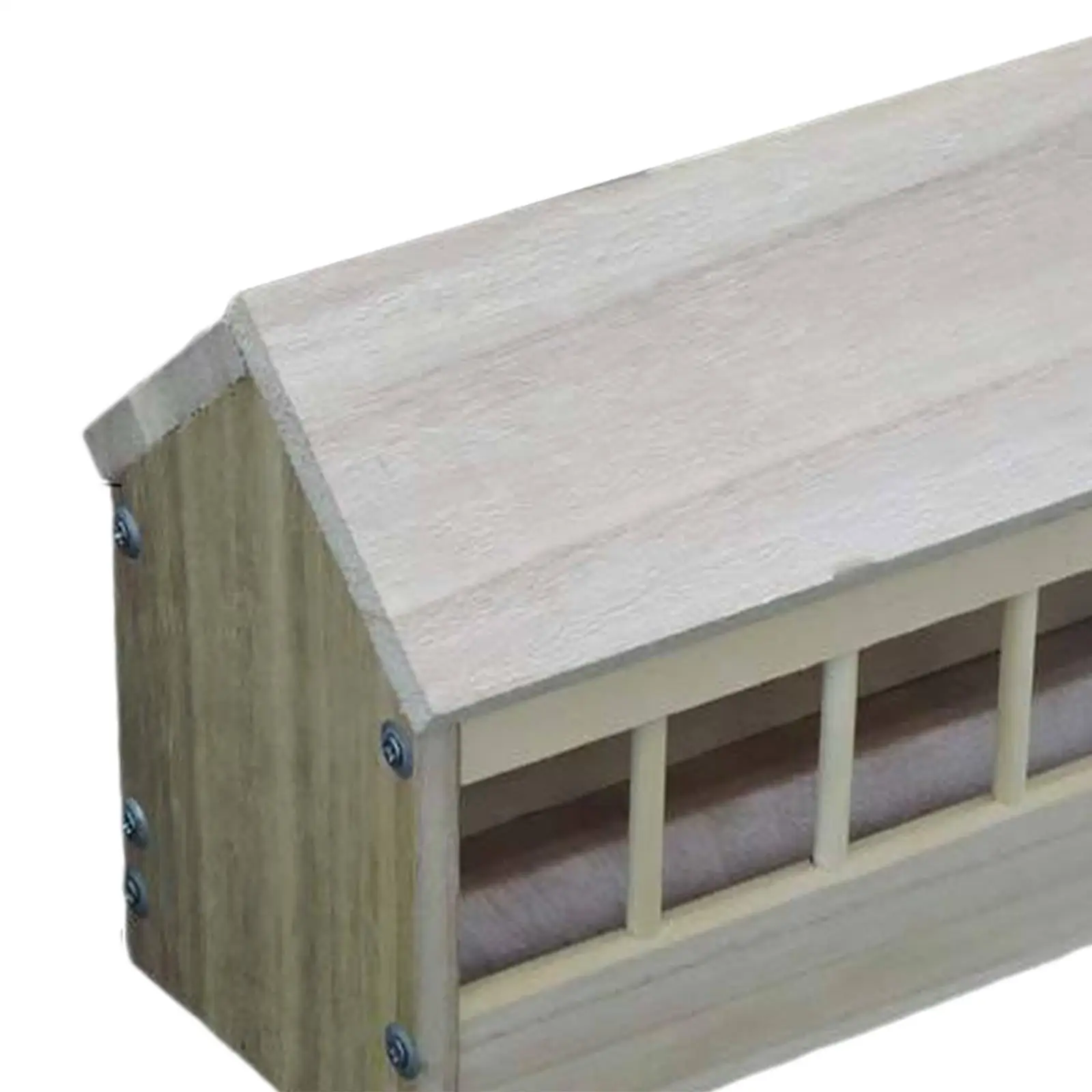 Pigeon Feeder Wood Birds Supplies Poultry Trough Dish Poultry Food Dispenser for Pigeons Birds Ducklings Garden