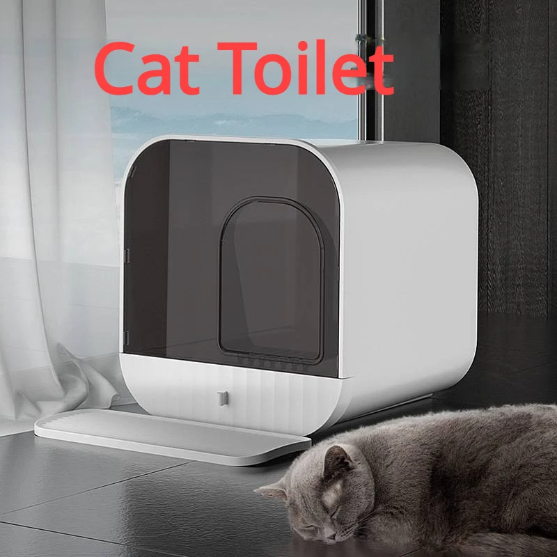 

Pet Litter Box Drawer Cat Litter Pot Fully Enclosed Splash Proof Dog Toilet Cleaning Products with Cat Litter Villa Cat Nest