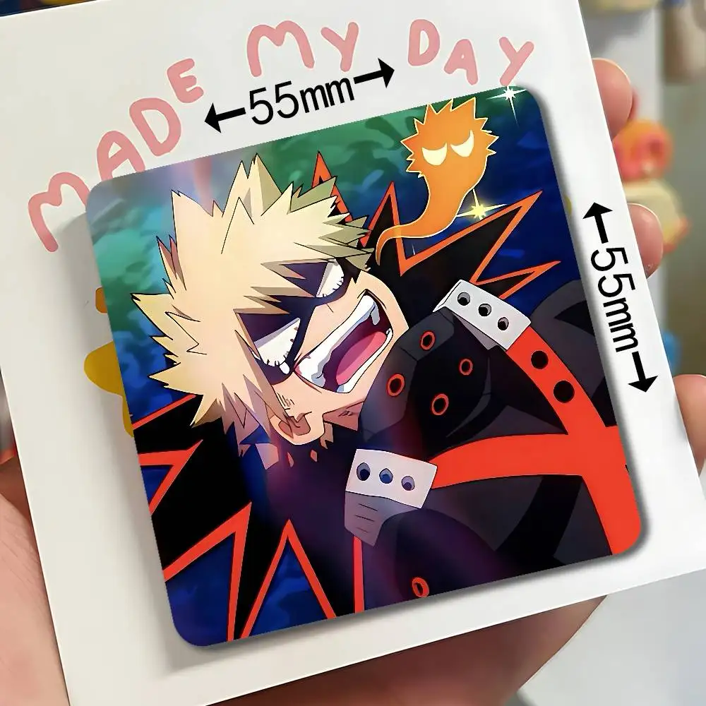 Katsuki Bakugou Anime Acrylic Fridge Magnet Set - Creative Decorative Stickers