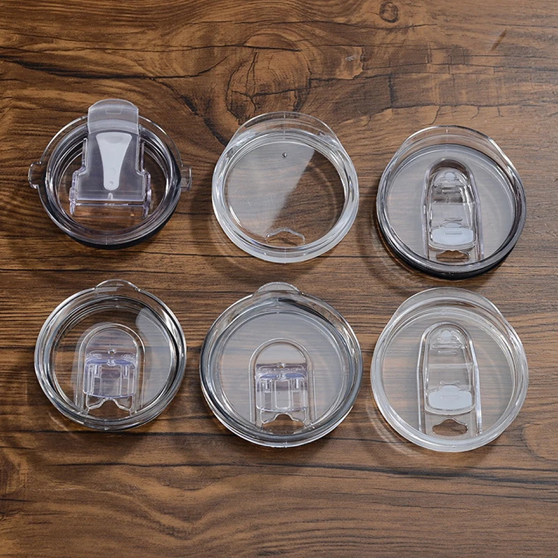Universal Splash and Spill-Proof Plastic Cup Lid - Secure Fit