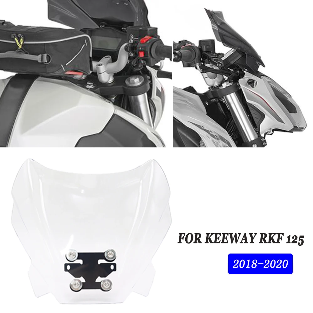 Nuovo Parabrezza Del Motociclo Fly Screen Piccolo Parabrezza Carenatura Deflettore Parabrezza Per Keeway Rkf 125 Rkf125 2018 2019 2020