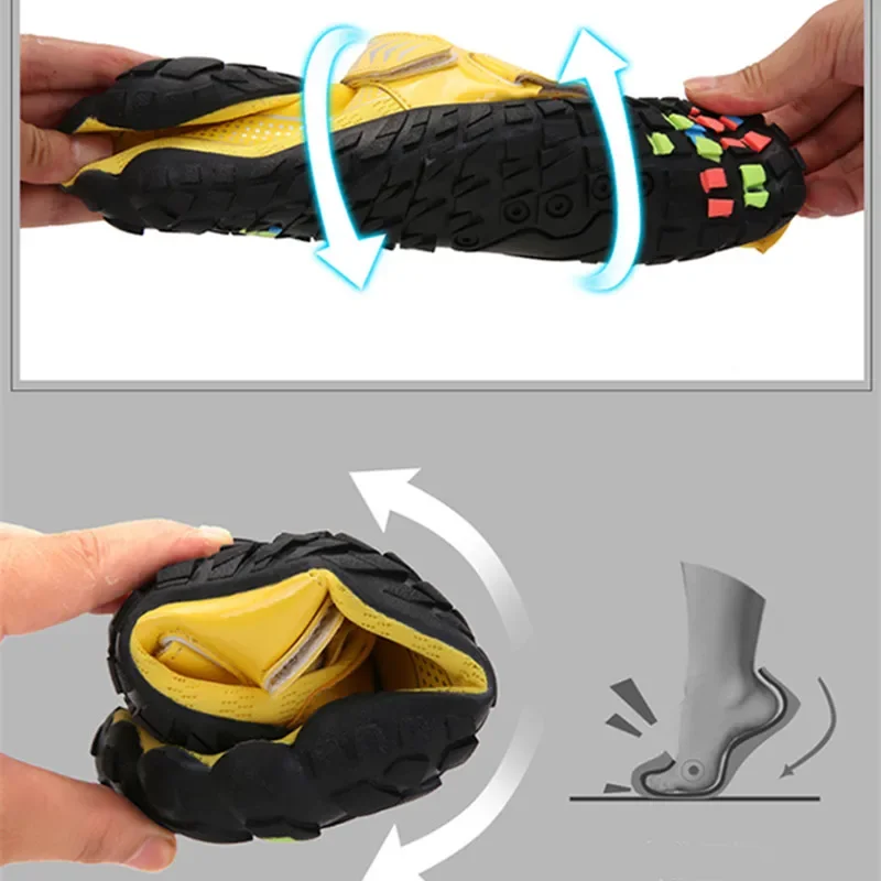Men Women Comfortable Aqua Shoes Quick-Dry Beach Barefoot Water Shoes Breathable Upstream Antiskid Outdoor Sports Wading