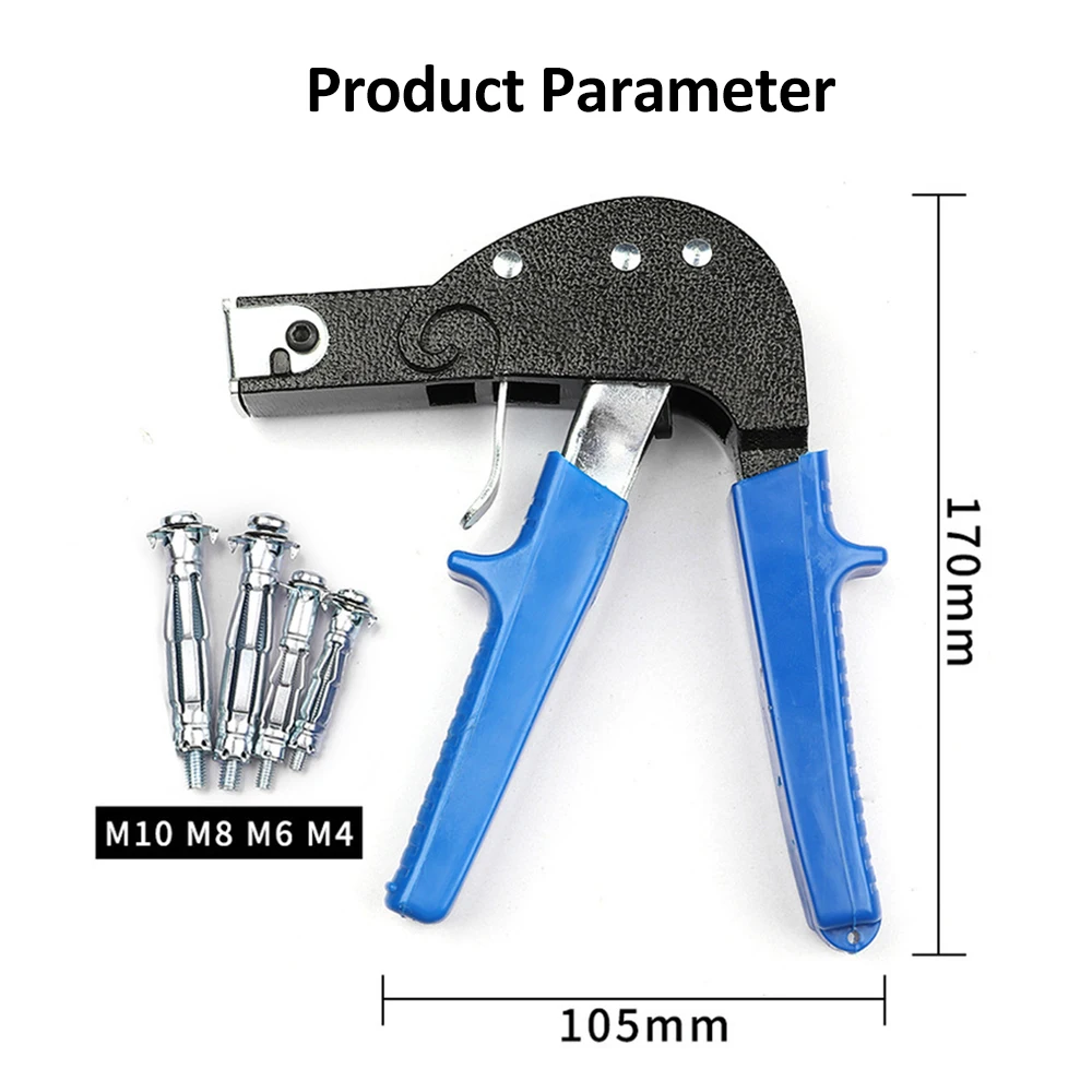 72PCS Wall Anchor Setting Tool Heavy Duty Hollow Wall Anchor Tool with 4 Sizes Bolts Hollow Drive Screw Kit
