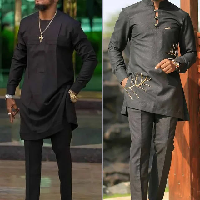 Adamu Long Sleeve Kaftan Outfit