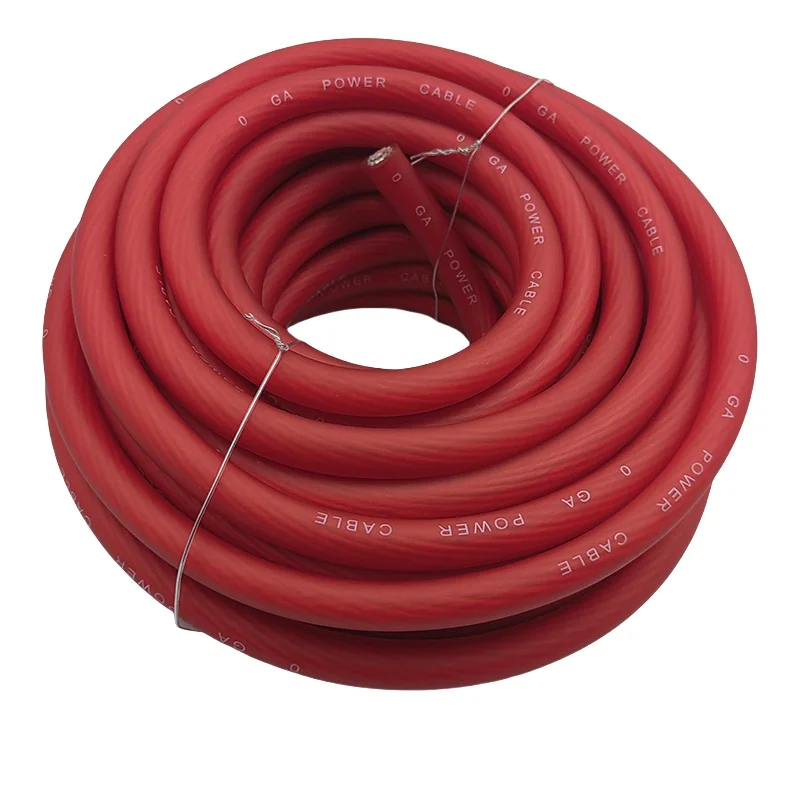 0 Gauge Copper Clad Aluminum 51FT(15.4Meter) Power Cable Car Audio Installation Power Wire