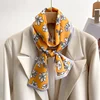 Fashion Small Silk Scarf Women Spring Autumn Summer Small Scarf Korean Style Tie Bag Headband Decoration Neck Scarf 3