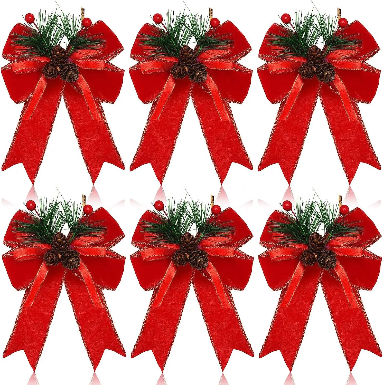 Décorations de Noël, Nœud décoratif en strass et cristal doré, Cimier Décorations de Noël, Nœud décoratif en strass et cristal doré, Cimier