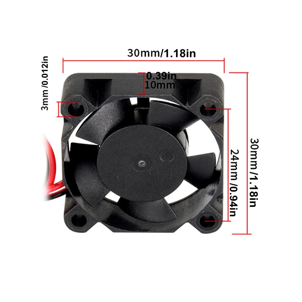 Gsie-Ventilateur turbo sans balais pour imprimante 3D,pièces de