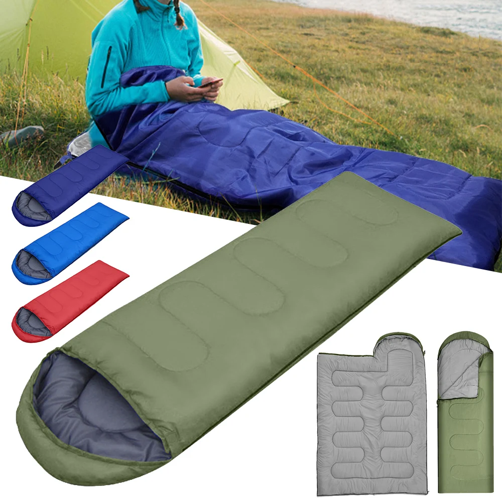 Bolsa De Dormir Saco de dormir al aire libre ultraligero Saco de dormir de  senderismo de viaje al aire libre cálido de 4 estaciones Likrtyny Para  Estrenar