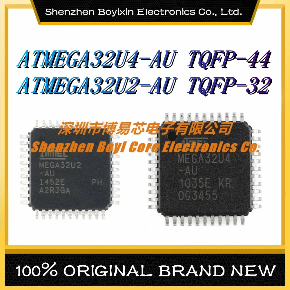 ATMEGA32U4-AU package TQFP-44 ATMEGA32U2-AU package TQFP-32 microcontroller (MCU/MPU/SOC) new original positive IC chip atmega32u4 au atmega32u4 mu new original genuine single chip microcomputer mcu mpu soc ic chip