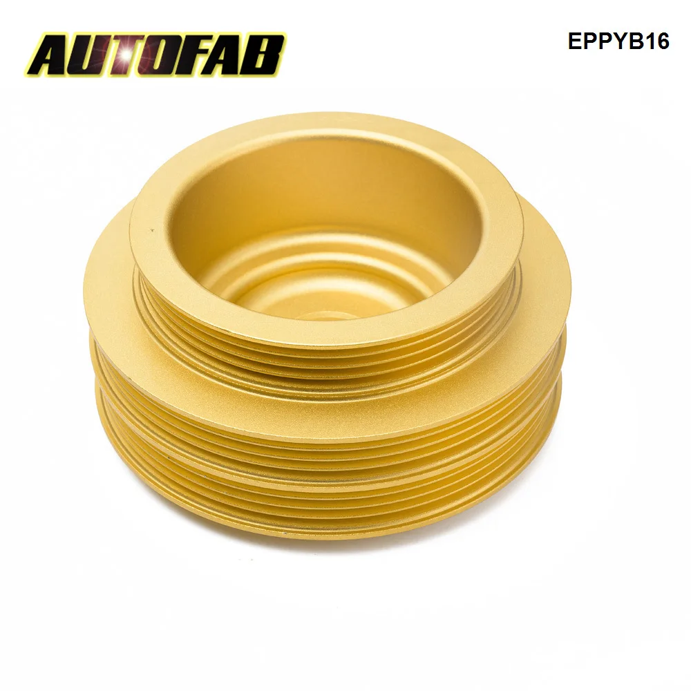 AUTOFAB Aluminum Underdrive Crankshaft Pulley EPPYB16 For Honda 99-01 94-01 B18 B16 Civic Jdm