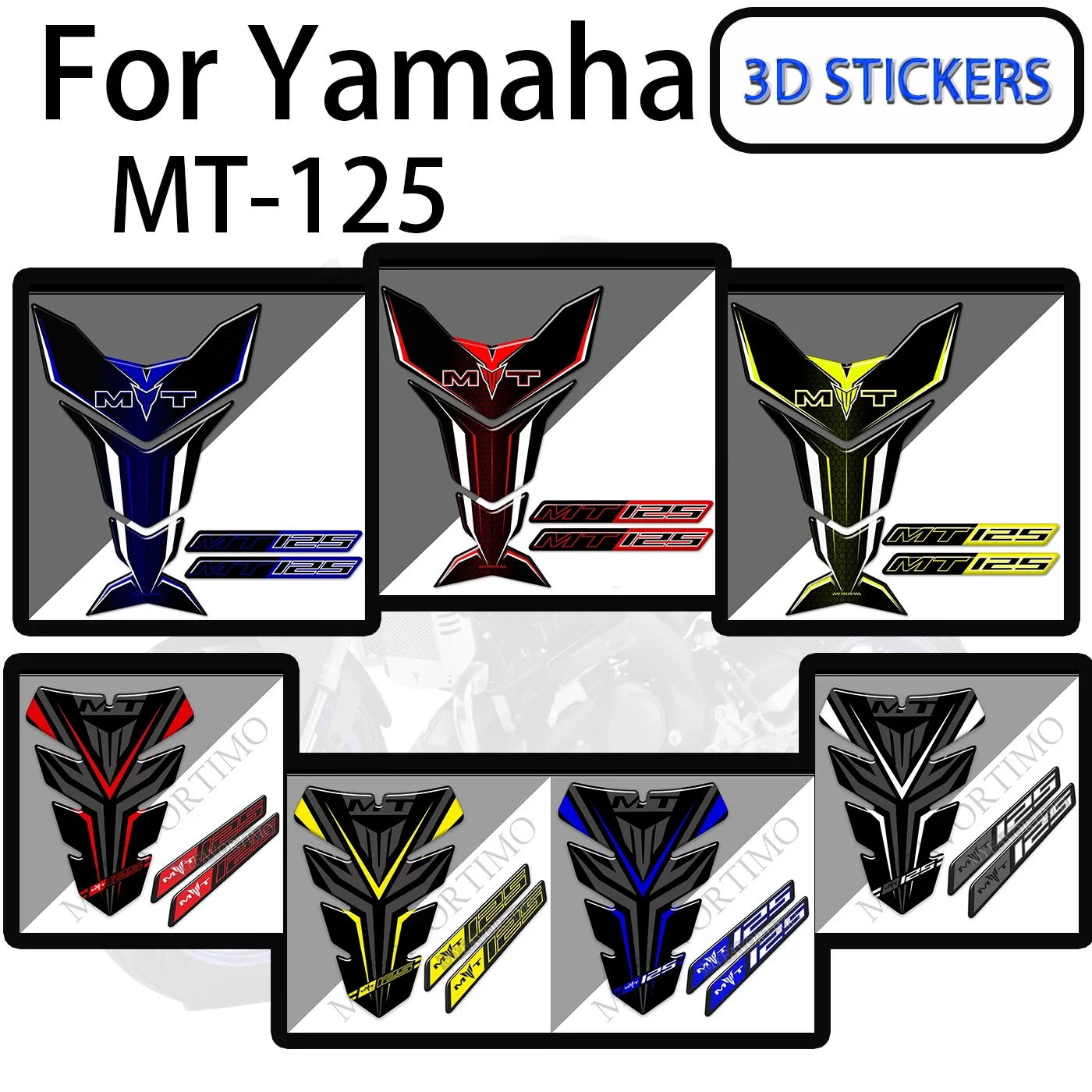 Adesivi Per Decalcomanie Per Moto Distintivo Emblema Logo Protezione Simbolo Carenatura Laterale Per Yamaha Mt125
