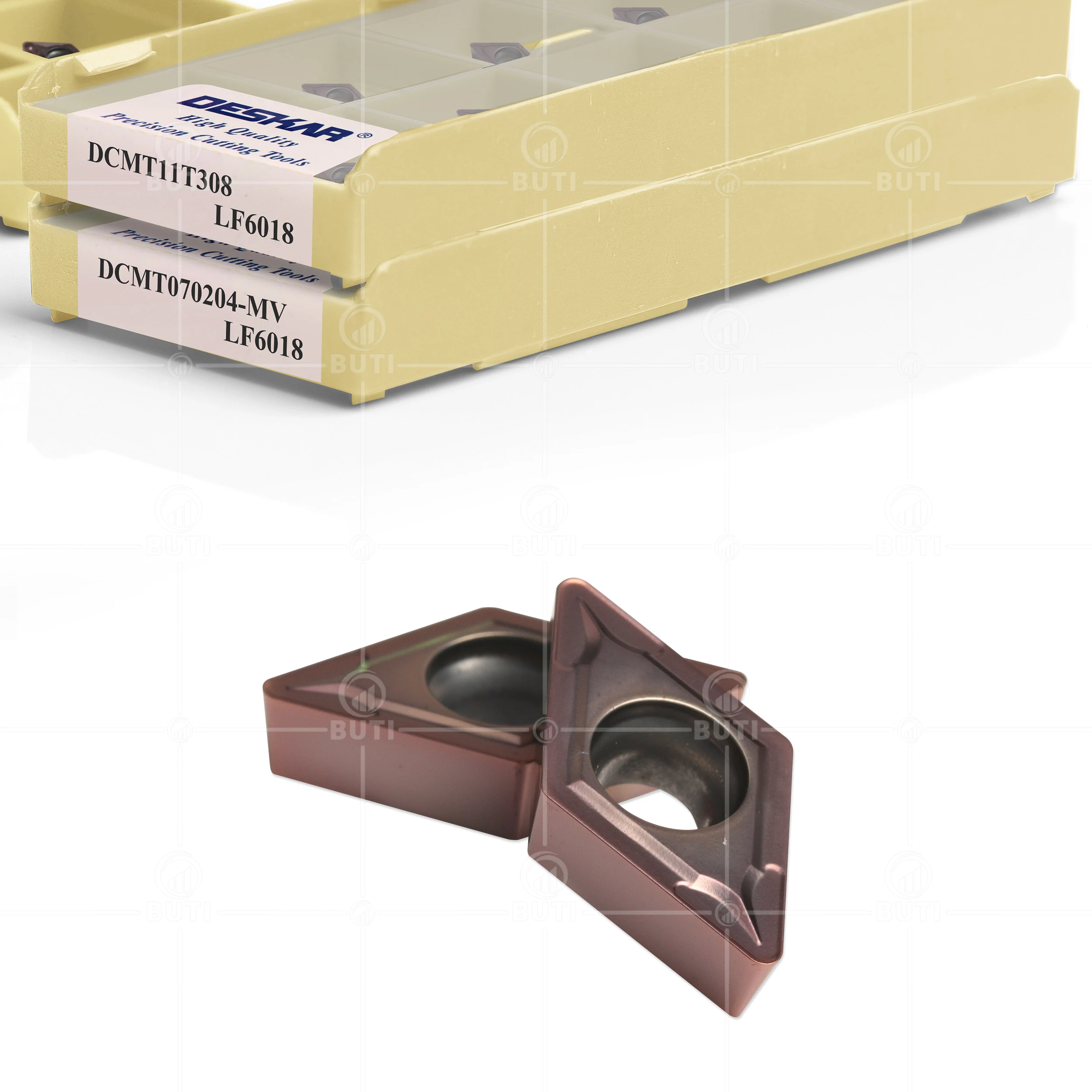 DESKAR 100% 오리지널 DCMT 070204   DCMT 070208 -MV DCMT11T304 DCMT11T308 LF6018 CNC 선반 커터 절단 초경 인서트 선삭 공구