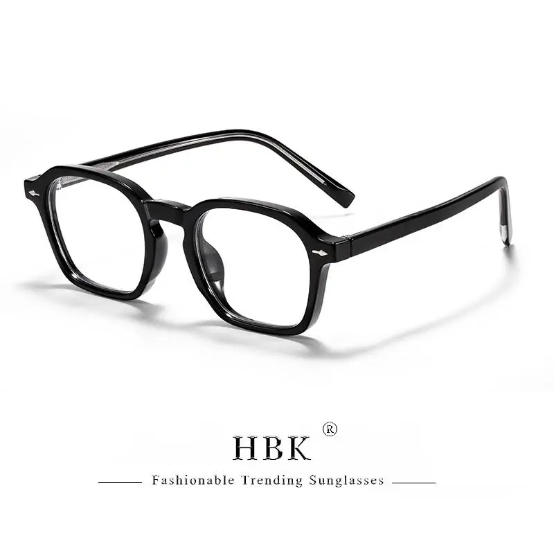 Square Eyeglass Frame - Retro Unisex Optical Glasses With Blue Light Blocking Lenses
