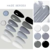 MSRUIOO 6Pcs/Set Gray Color Series Gel Nail Polish With BoxHaze Semi Permanent Nail Art Gel Varnish Manicure For Nails Winter 4