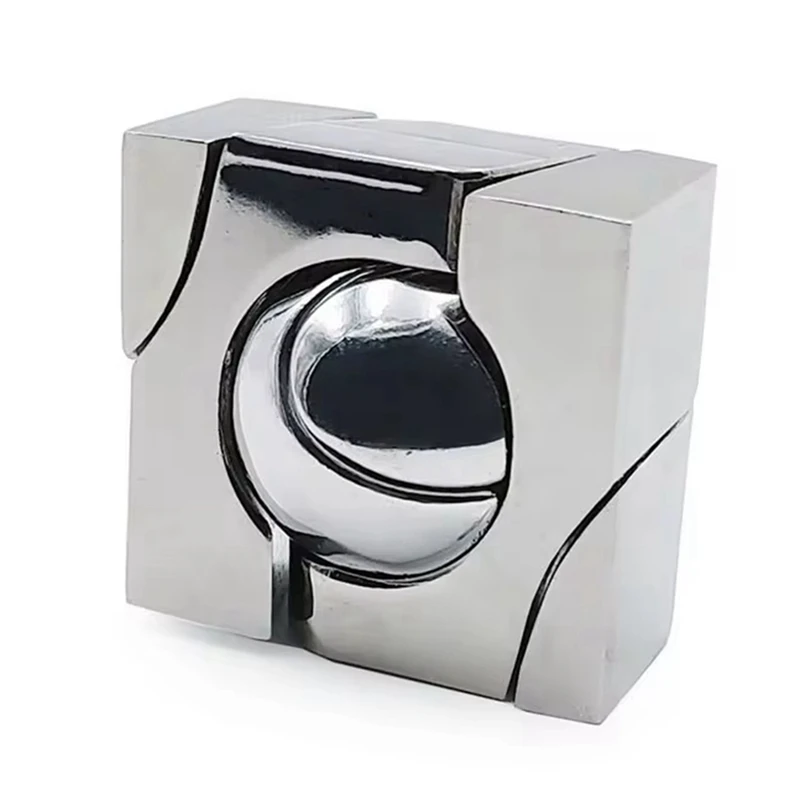 Brain Teaser Puzzle 3D Unlock Decompression Toys Adults Kids IQ Challenge Games Metal Puzzles Educational Toy