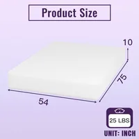 10 Inch Bamboo Charcoal Gel Memory Foam Mattress CertiPUR-US Certified Removable Soft Cover Full mattresses for Bed Frame 2