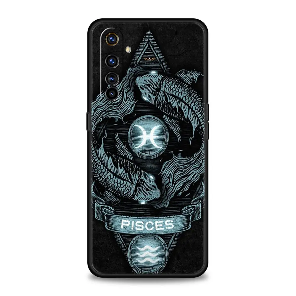 Zodiac-Inspired Protective Case for Realme - Aries, Leo, Libra, Pisces, Virgo Design