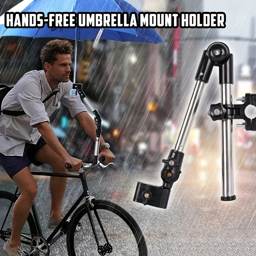 Stainless Steel Foldable Bicycle Umbrella Frame, Bicycle Riding Umbrella Frame, Cycling Accessories