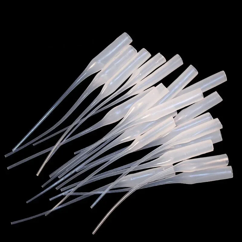 Super Glue 10/50Pcs Universal 502 Instant Super Glue Dropping Tube Nozzle Lengthened Needle Tube Bottle Cap Catheter Dropper Adhesive Tool