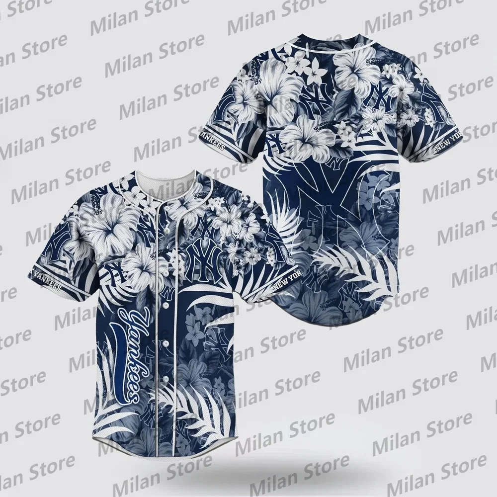 New Style Summer Baseball Jersey American New York Baseball Jersey/Yankees Jersey With Simple Design For Fans