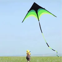 1.6m Large Delta Prairie Kites with 6m Tails Flying Toys For Children Kites Handle Line Outdoor Sports Professional Wind Kites 1