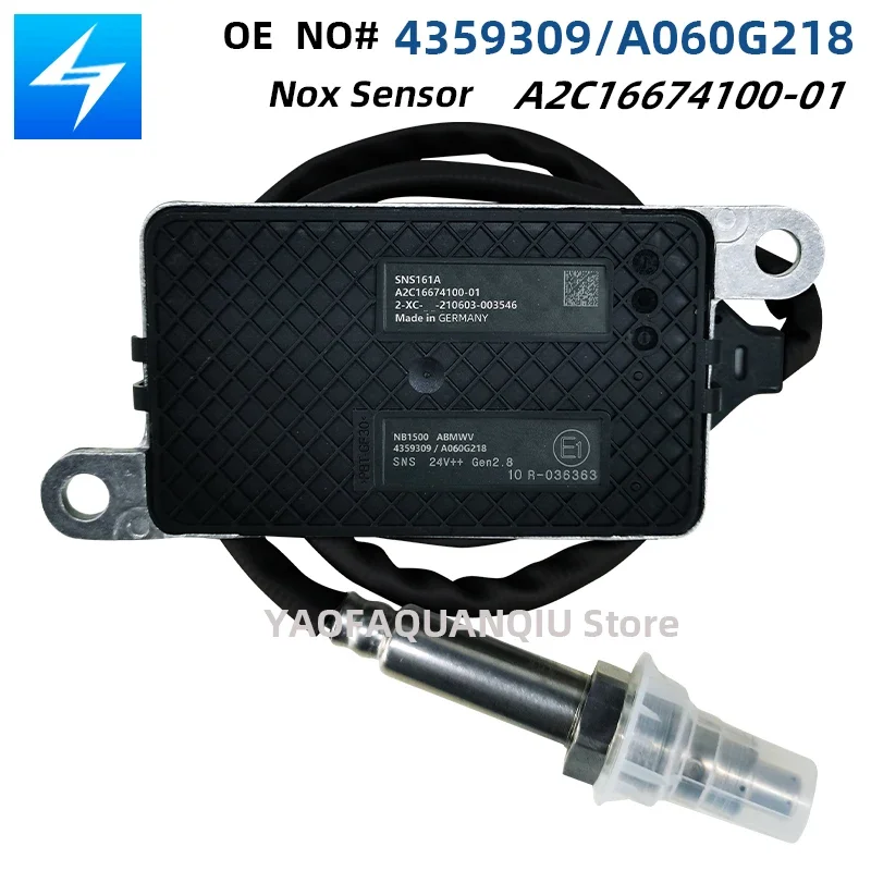 

4359309 A2C16674100 5WK96761 For Cummins Engine Truck 24V Rear Nitrogen Oxygen Nox Sensor