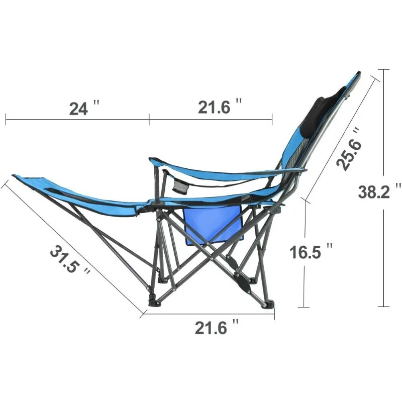 OUTDOOR LIVING SUNTIME Camping Folding Portable Mesh Chair with Removabel  Footrest camping - AliExpress