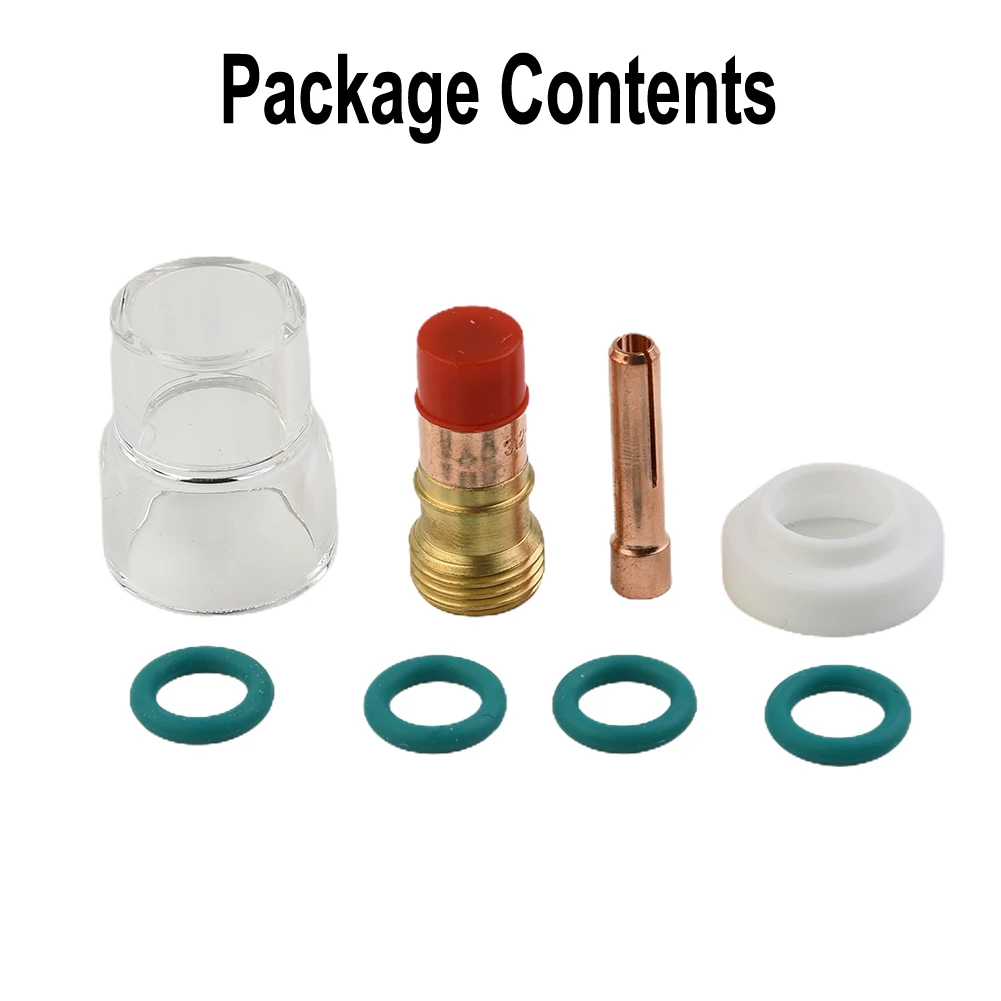New Practical Gas Lens Resistant Glass Kit Parts Part O-Rings 10N25S Stubby Collet Collets Body Stubby Gas Lens