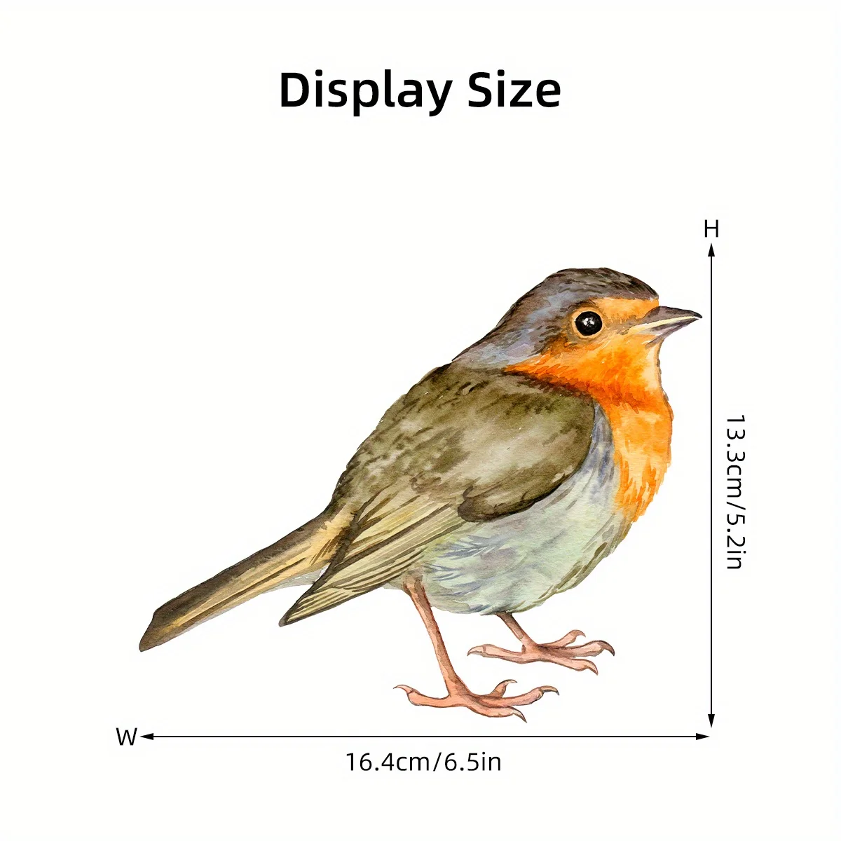 Watercolor Simulation Cute Bird Animal Window Stickers Removable for Bedroom Living Room Window Decoration Foyer Wall Decals wall stickers window stickers