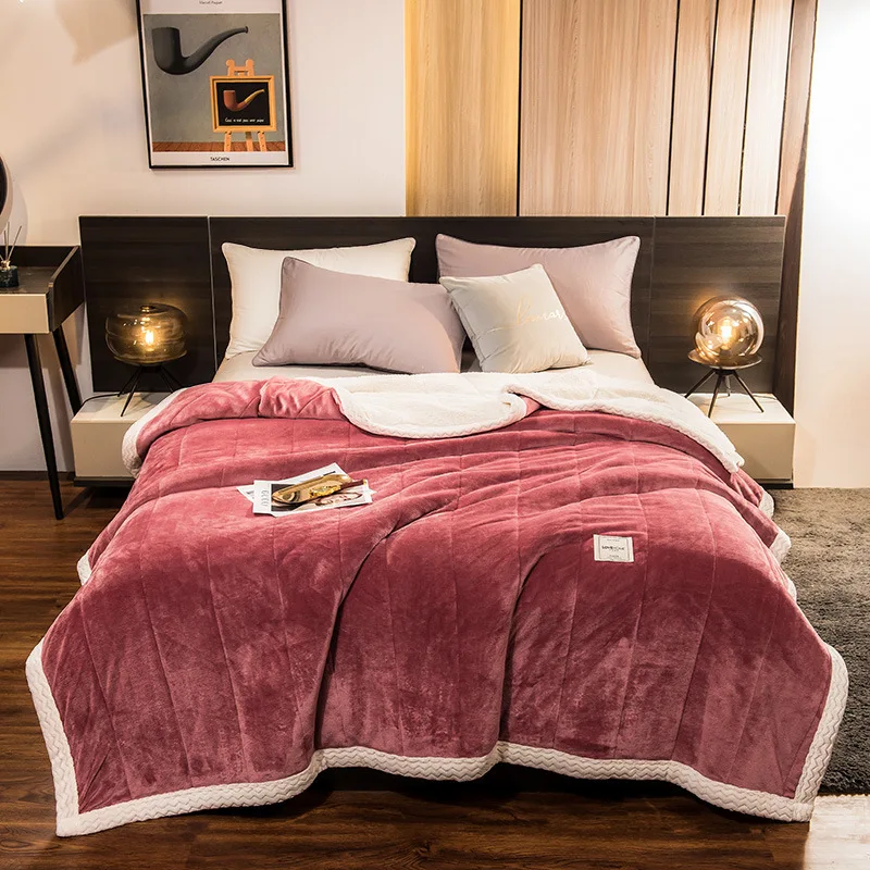 New Thickened Farai Blanket Coral Blanket Blanket Air Conditioner Blanket Blanket AliExpress