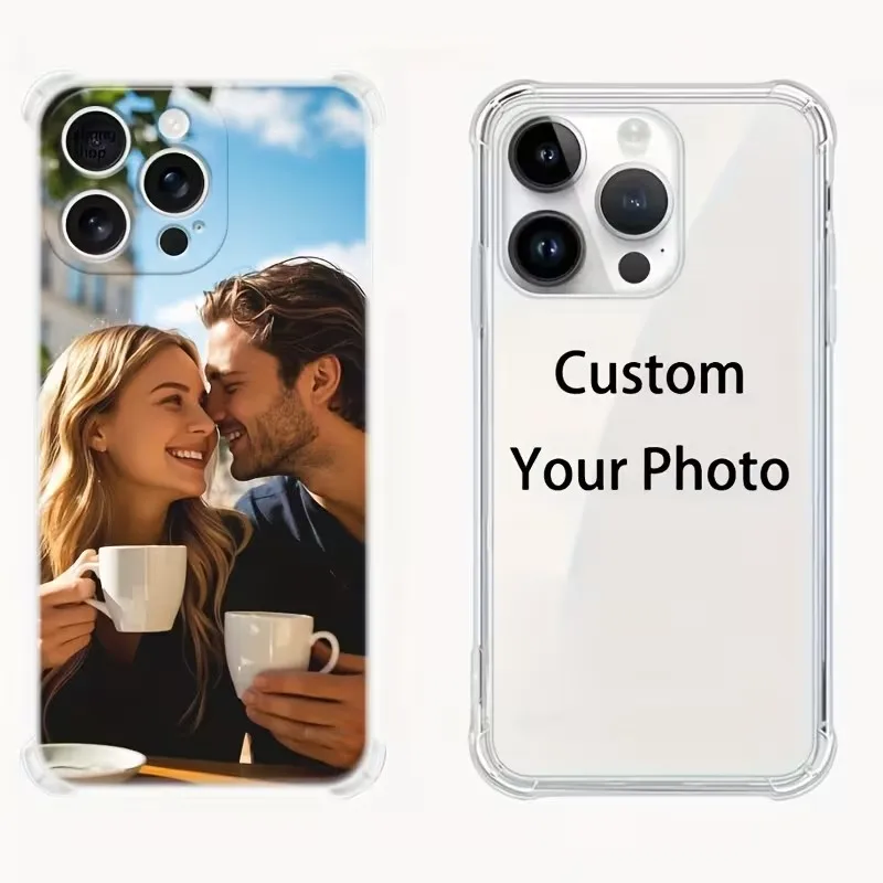 Customizable Shockproof Phone Case with Personal Couple Photo