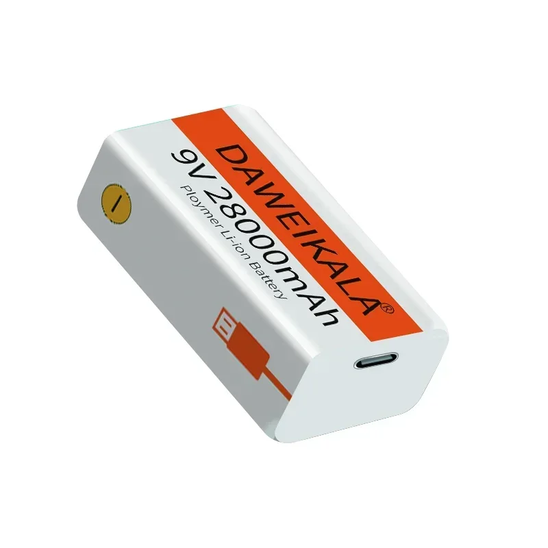 9V battery 28000mAh li-ion Rechargeable battery Type-C 9v for Multimeter Microphone Toy Remote Control KTV use rechargeable lithium batteries