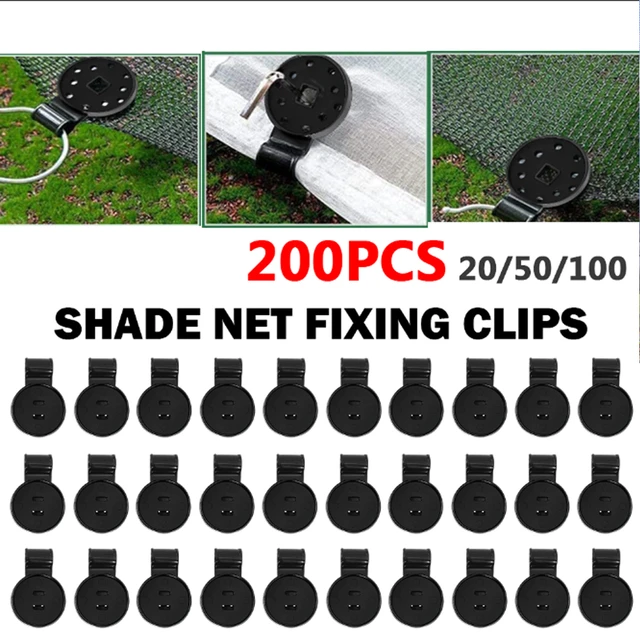 20-400 stücke Sonnenschutz Netz clip Sonnenschutz Netz befestigungs clip  Gewächshaus Schatten Stoff Stoff Fix Clamp Kunststoff Tülle Zaun Netz haken  - AliExpress