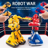 somatosensory control battle robot music light large double battle boxing toy RC robot toy parent-child interactive game gift 1